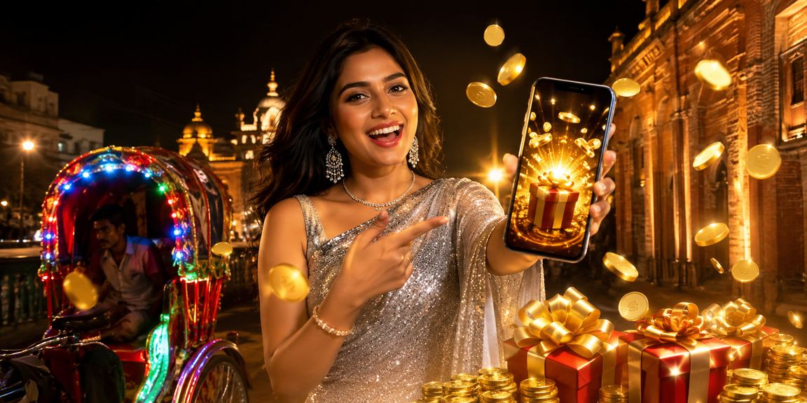 ঢাকার রিকশার পটভূমিতে রিবেট বোনাস উপভোগ করছেন একজন ক্রীড়াপ্রেমী
