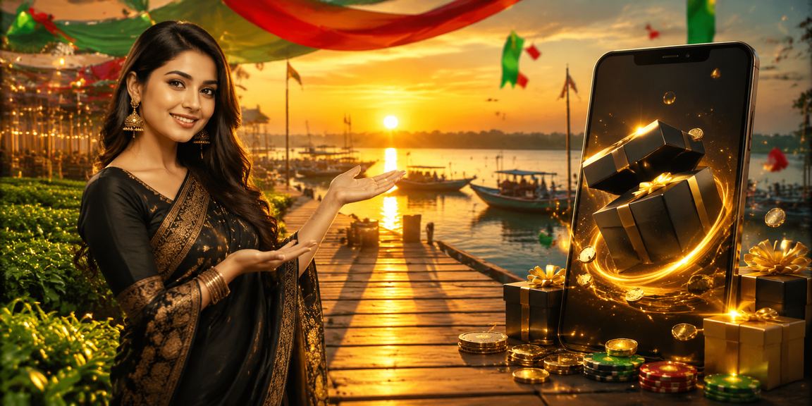 টাঙ্গুয়ার হাওরের সুন্দর পরিবেশে রিবেট বোনাস উপভোগ করছেন একজন ব্যবহারকারী